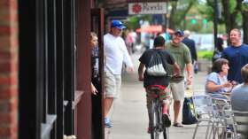 News Bicyclists vs. Pedestrians-- It's On! for College Students