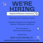 Collins College Jobs Registered behavior Tech  Posted by Beyond Behavior Arizona  for Collins College Students in Tempe, AZ