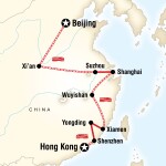 Drake Student Travel Beijing to Hong Kong–Fujian Route for Drake University Students in Des Moines, IA