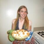 A lemon meringue pie I made for Pi Day