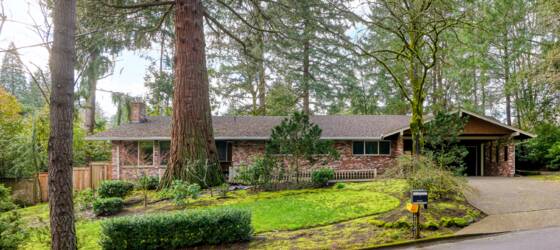 AI Portland Housing Charming 3 Bed/2 Bath Single-Story Home Amidst Lake Oswego's Redwoods for The Art Institute of Portland Students in Portland, OR